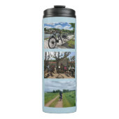 Personalisierter Name Fotovorlage Thermal Tumbler Thermosbecher (Vorderseite)