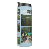 Personalisierter Name Fotovorlage Thermal Tumbler Thermosbecher (Nach rechts gedreht)