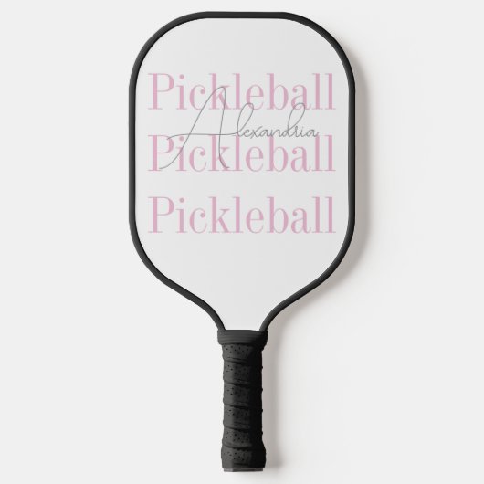 Personalisierter Name Frauenpinzette Pickleball Schläger (Vorderseite)