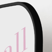 Personalisierter Name Frauenpinzette Pickleball Schläger (Linke Seite)