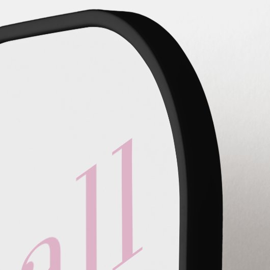 Personalisierter Name Frauenpinzette Pickleball Schläger (Linke Seite)