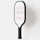 Personalisierter Name Frauenpinzette Pickleball Schläger (Links)