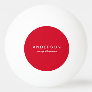 Personalisierter Name Fröhliche Weihnachten Tischtennisball