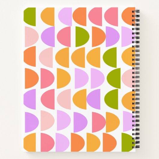 Personalisierter Name Frühling Pastel Schreiben vo Notizblock (Rückseite)