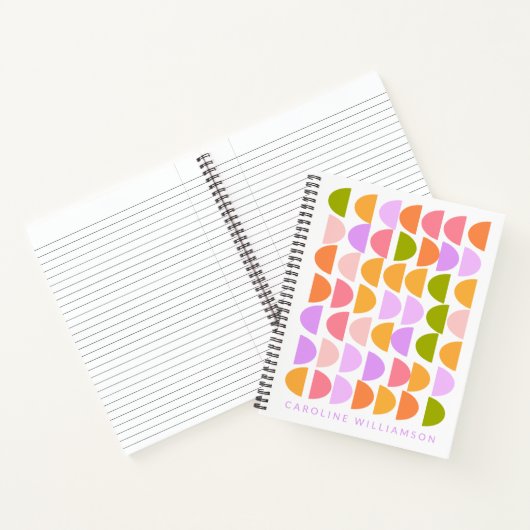 Personalisierter Name Frühling Pastel Schreiben vo Notizblock (Innenseite)