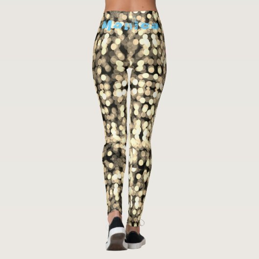 Personalisierter Name Funky Leggings (Rückseite)