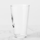 Personalisierter Name Funny Bar Beer Glass Glas (Links)