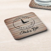 Personalisierter Name Funny Beer Getränkeuntersetzer (Linke Seite)