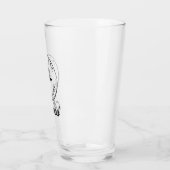 Personalisierter Name Funny Beer Glass Glas (Links)