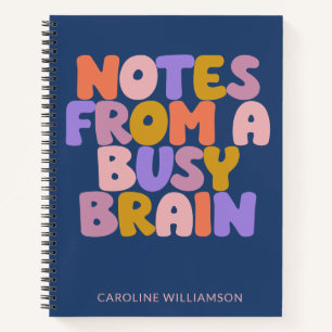 Personalisierter Name Funny beschäftigt Spaß Zitat Notizblock