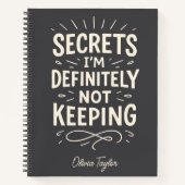 Personalisierter Name Funny Gossick Geheimtipp Notizblock (Vorderseite)