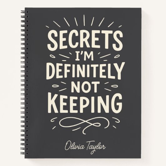 Personalisierter Name Funny Gossick Geheimtipp Notizblock (Vorderseite)