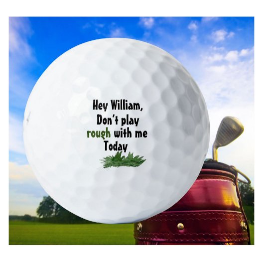 Personalisierter Name Funny im Reich Golfball