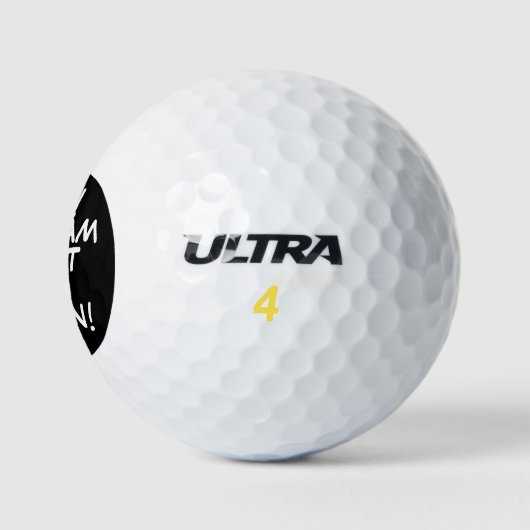 Personalisierter Name Funny Lost Golfball (Logo)