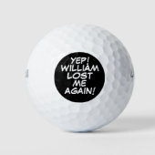 Personalisierter Name Funny Lost Golfball (Vorderseite)