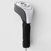 Personalisierter Name Funny Love Golf Ball Headcover (angewinkelt)