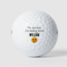 Personalisierter Name Funny Love Golf Balls Golfball