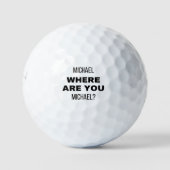Personalisierter Name Funny Love Golf Balls Golfball (Vorderseite)