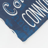 Personalisierter Name für Conner Marine-Blau Fleecedecke (Ecke)