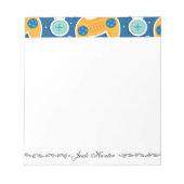 Personalisierter Name für das blaue Videospiel Notizblock (Vorderseite)