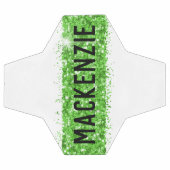 Personalisierter Name für das Monogramm des grünen Fußball (Flach)