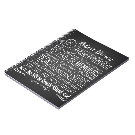 Personalisierter Name für das Notebook Notizblock (Linke Seite)