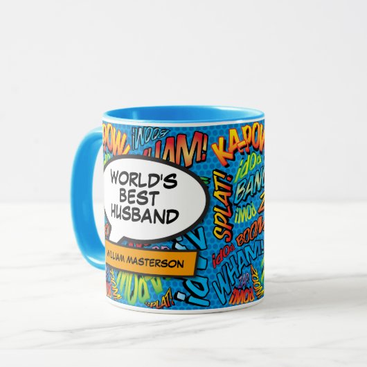 Personalisierter Name für den besten Spaß der Welt Tasse (Vorderseite Links)