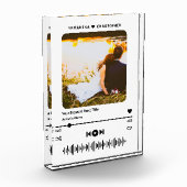 Personalisierter Name für den Song Music Player Fotoblock (Links)