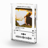 Personalisierter Name für den Song Music Player Fotoblock (Rechts)