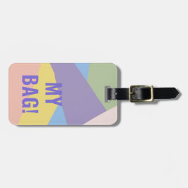 Personalisierter Name für die Beistellfarben meine Gepäckanhänger