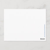 Personalisierter Name für die benutzerdefinierte T Postkarte (Rückseite)