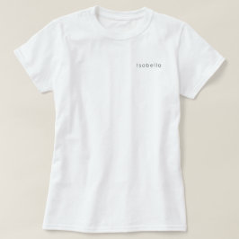 Personalisierter Name für Frauen Mädchenausstattun T-Shirt