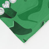 Personalisierter Name für grüne Frauenschuhe Fleecedecke (Ecke)