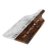 Personalisierter Name für Holz und Marmor Schneidebrett (Ecke)