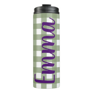 Personalisierter Name für Kids Wasserflasche Schul Thermosbecher