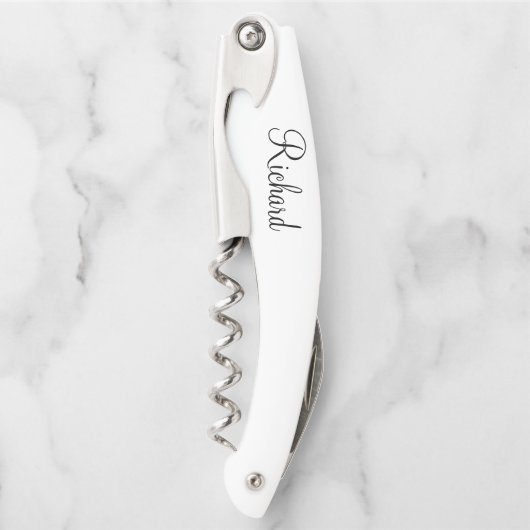 Personalisierter Name für klassisches Skript Kellnermesser (Vorderseite)