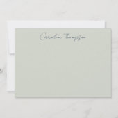 Personalisierter Name für moderne handgeschriebene Mitteilungskarte (Vorderseite)