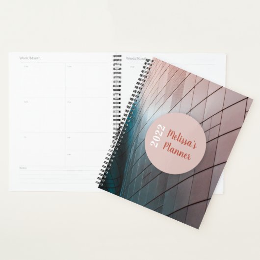 Personalisierter Name für modernes geometrisches S Planer (Anzeige)