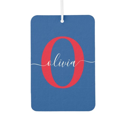 Personalisierter Name für Monogramm Autolufterfrischer (Vorderseite)
