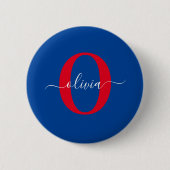 Personalisierter Name für Monogramm Button (Vorderseite)
