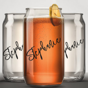 Personalisierter Name für Monogramm Dosenglas
