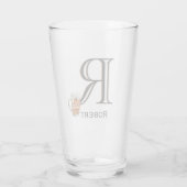 Personalisierter Name für Monogramm Glas (Rückseite)