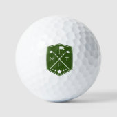 Personalisierter Name für Monogramm Golfball (Vorderseite)