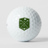Personalisierter Name für Monogramm Golfball (Vorderseite)
