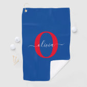 Personalisierter Name für Monogramm Golfhandtuch (Insitu)