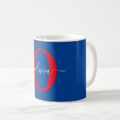 Personalisierter Name für Monogramm Kaffeetasse (VorderseiteRechts)