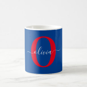 Personalisierter Name für Monogramm Kaffeetasse