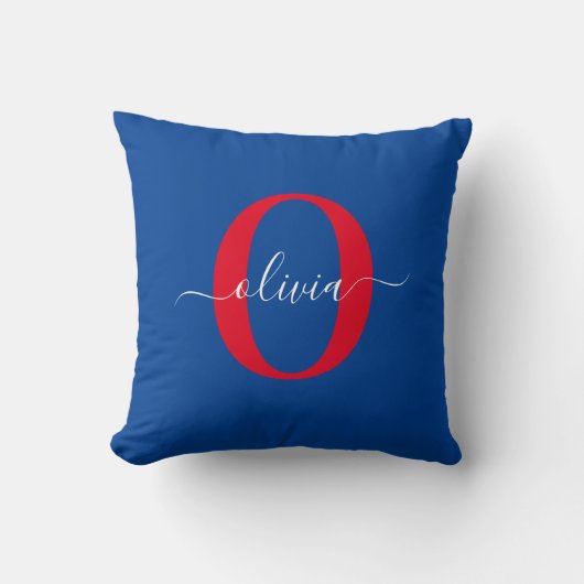 Personalisierter Name für Monogramm Kissen (Vorderseite)