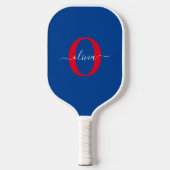 Personalisierter Name für Monogramm Pickleball Schläger (Vorderseite)