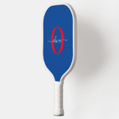 Personalisierter Name für Monogramm Pickleball Schläger (Links)